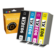 Compatible PixColor HP 903XL Pack de 4 Cartuchos de Tinta Chip Anti-Actualizaciones