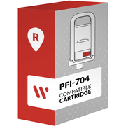 Compatible Canon PFI-704 Rojo Cartucho