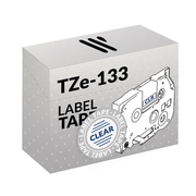 Brother TZe-133 Azul/Transparente Cinta para Rotuladora Compatible