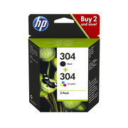 HP 304 Multicolor Pack Negro/Color de 2 Cartuchos de Tinta Original