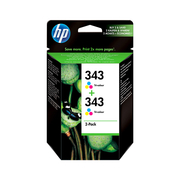 HP 343 Color Pack Color de 2 Cartuchos de Tinta Original