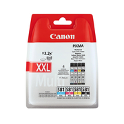Canon CLI-581XXL  Multipack de 4 Cartuchos de Tinta Original