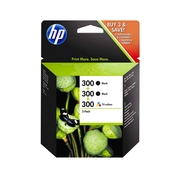 HP 300  Pack 2 Negro y 1 Color Cartuchos de Tinta Original