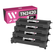 Brother TN2420 Pack Negro de 4 Toners Compatible