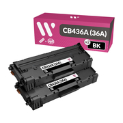 HP CB436A (36A) Pack  de 2 Toners Compatible