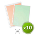 Q-Connect Funda Multitaladro A5 100 mc Cristal (10 Uds.)
