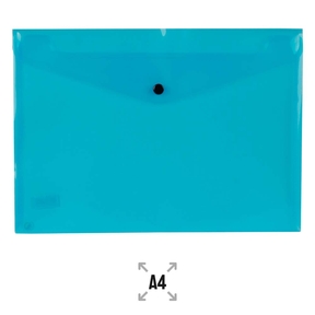 Liderpapel Carpeta Sobre A4 Cierre Broche (Azul)