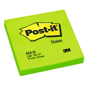 Post-it Notas Adhesivas 76 x 76 mm (100 hojas) (Verde)
