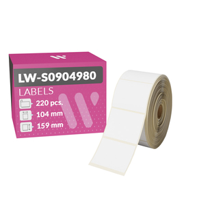Dymo LW-S0904980 Etiquetas Compatibles (104,0x159,0 mm – 220 Uds.)