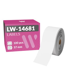 Dymo LW-14681 Etiquetas Compatibles para CD/DVD (57,0 mm – 100 Uds.)