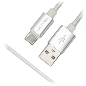 Cable USB tipo C a USB-A 2.0 Skynotek 1m (Blanco)
