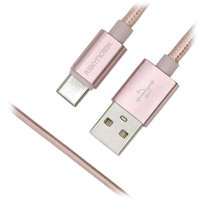 Cable USB tipo C a USB-A 2.0 Skynotek 1m (Rosa)