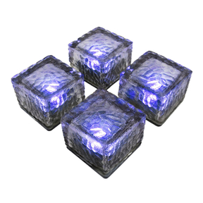 Luces Solares para Jardín Ice Cube Skynotek (Pack 4 Uds.) (Azul)