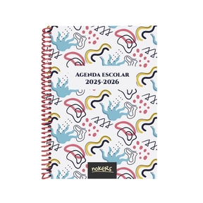 Nokers Agenda 25/26 Tapa Blanda Secundaria - Forms Splash