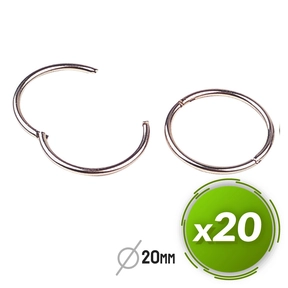 Liderpapel Anillas Bisagra Niqueladas Caja