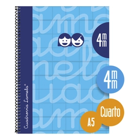 Lamela Cuaderno Tapa Dura A5 4 mm
