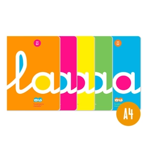 Lamela Libreta Polipropileno 50 Hojas A4 (5 Uds. Surtidos)