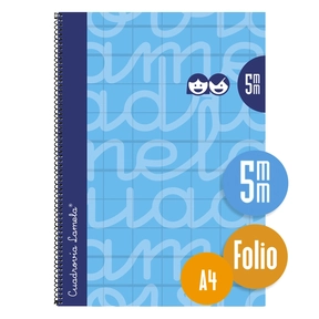 Lamela Cuaderno Tapa Dura A4 5 mm Azul