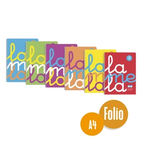 Lamela Cuaderno Polipropileno A4 3 mm 6 Uds. Surtidos Flúor