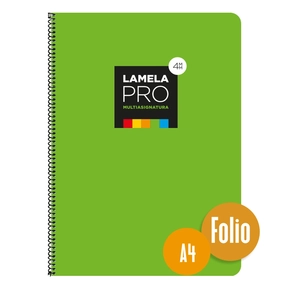 Lamela Pro Cuaderno Tapa Dura A4 4 mm Verde