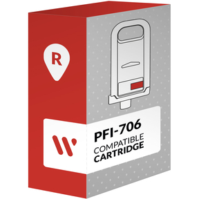 Compatible Canon PFI-706 Rojo