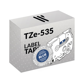 Compatible Brother TZe-535 Blanco/Azul