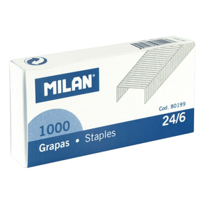 Milan Grapas Galvanizadas 24/6 (1.000 grapas)