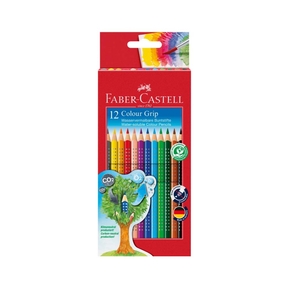 Faber-Castell Lápices de Colores Grip (Caja 12 Und.)
