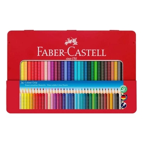 Faber-Castell Lápices de Colores Grip (Caja Metálica 36 Und.)