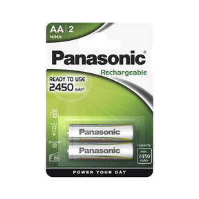Panasonic AA 2.450 mAh Recargable (2 Und.)