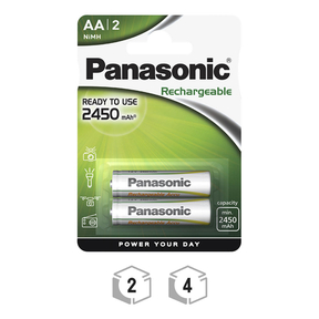Panasonic AA 2.450 mAh Recargable
