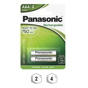 Panasonic AAA 750 mAh Recargable