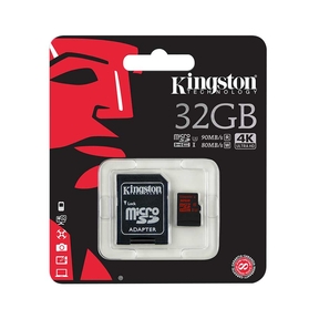 Kingston microSDHC (With Adapter) - 32GB U3