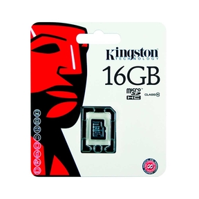 Kingston microSDHC - 16GB C10