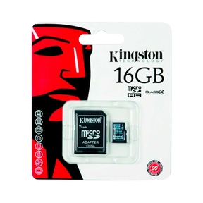 Kingston microSDHC (With Adapter) - 16GB C4