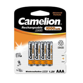 Camelion Pilas Recargables AAA 1000mAh (Pack 4 Unidades)