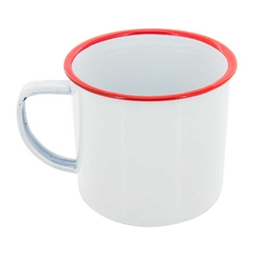 Taza para Serigrafía Metálica 350 ml (Roja)