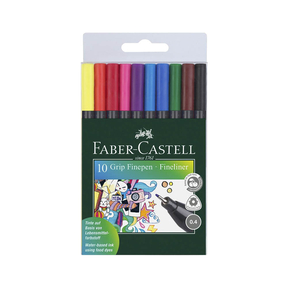 Faber-Castell Grip Finepen (Caja 10 Und.)