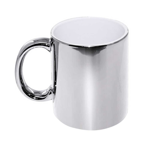 Taza Metalizada 330 ml (Plateada)