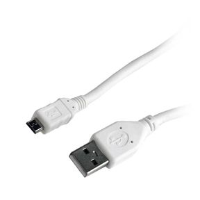 Cable USB a microUSB Blanco - 0,5 m