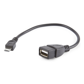 Cable USB A 2.0 - microUSB OTG - 0,15m