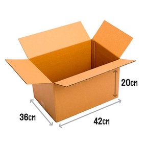 Caja de Cartón Americano (42x36x20cm) (N/4T)