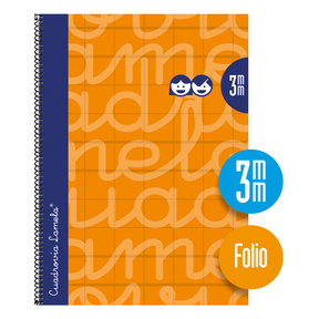 Lamela Cuaderno Tapa Dura Folio 3 mm (Naranja)