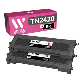 Brother TN2420 Pack Negro de 2 Toners Compatible - Webcartucho