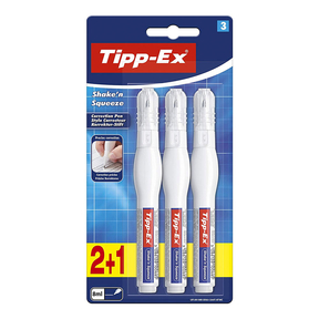 Corrector Tipp-Ex Shake'n Squeeze (Blíster 2+1 Uds.)