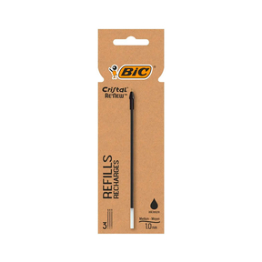 Recambios BIC Cristal Re'New (Blíster 3 Uds.) (Negro)
