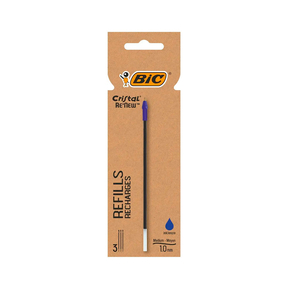 Recambios BIC Cristal Re'New (Blíster 3 Uds.) (Azul)