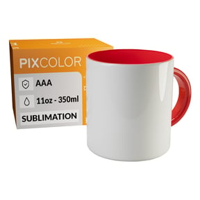 PixColor Taza para Sublimación Roja - Calidad Premium AAA_1