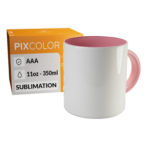 PixColor Taza para Sublimación Rosa - Calidad Premium AAA