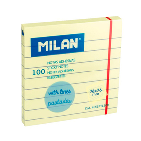 Milan Notas Adhesivas Líneas 76 x 76 mm (100 hojas)